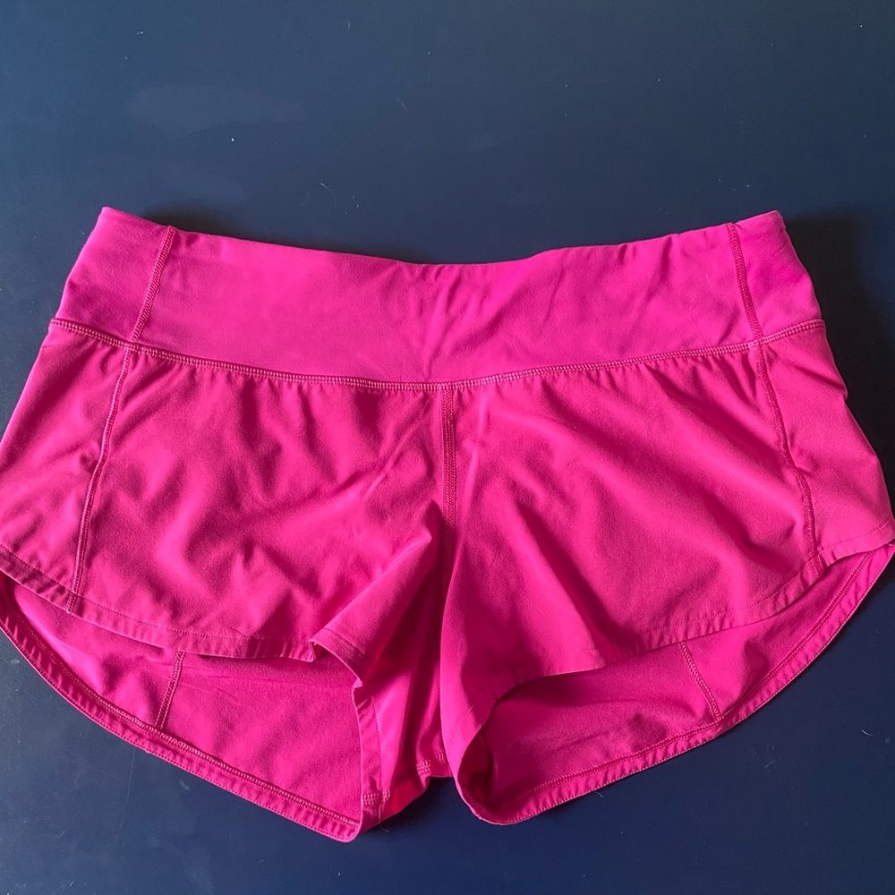 lululemon athletica speed up shorts 2.5” size 6